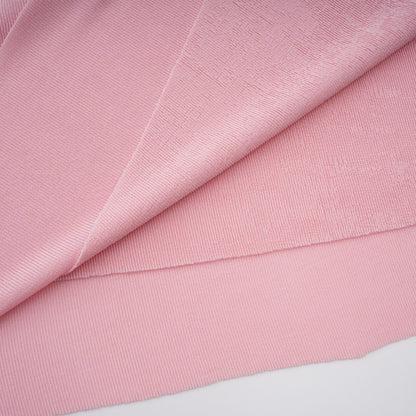 Moderne Şal Panel Büzgülü Maksi Elbise Pembe