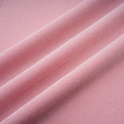 Moderne Şal Panel Büzgülü Maksi Elbise Pembe
