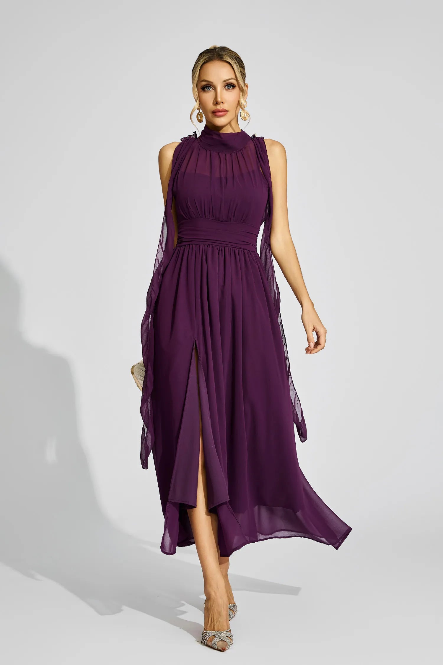Anouk Mor Halter Maxi Elbise