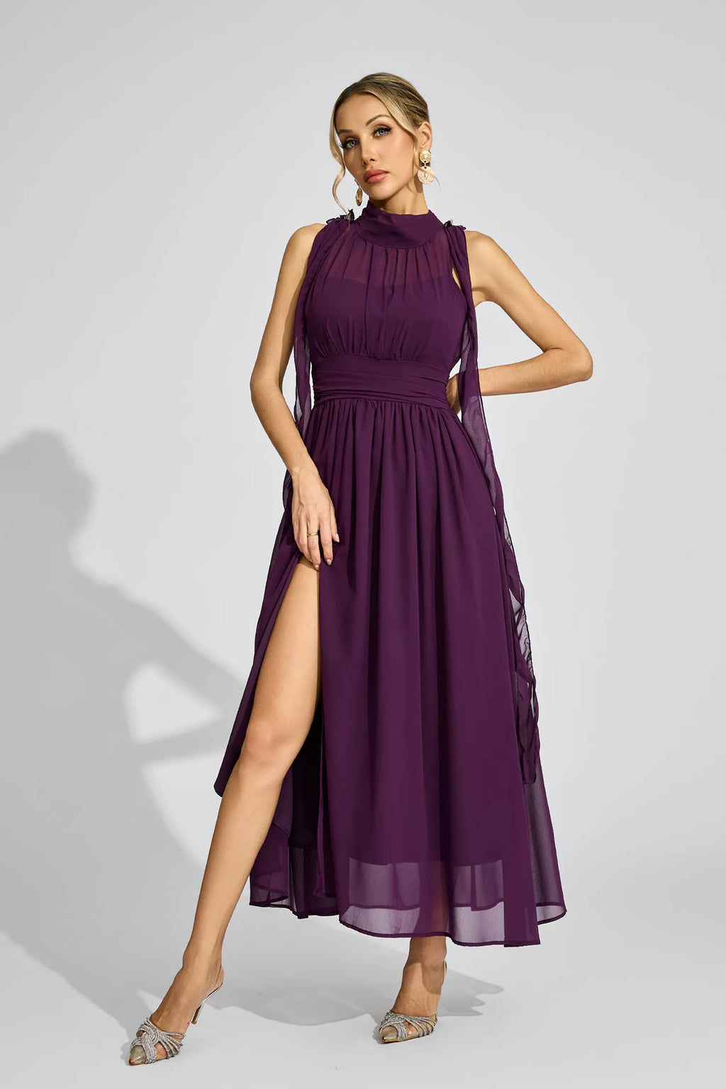 Anouk Mor Halter Maxi Elbise