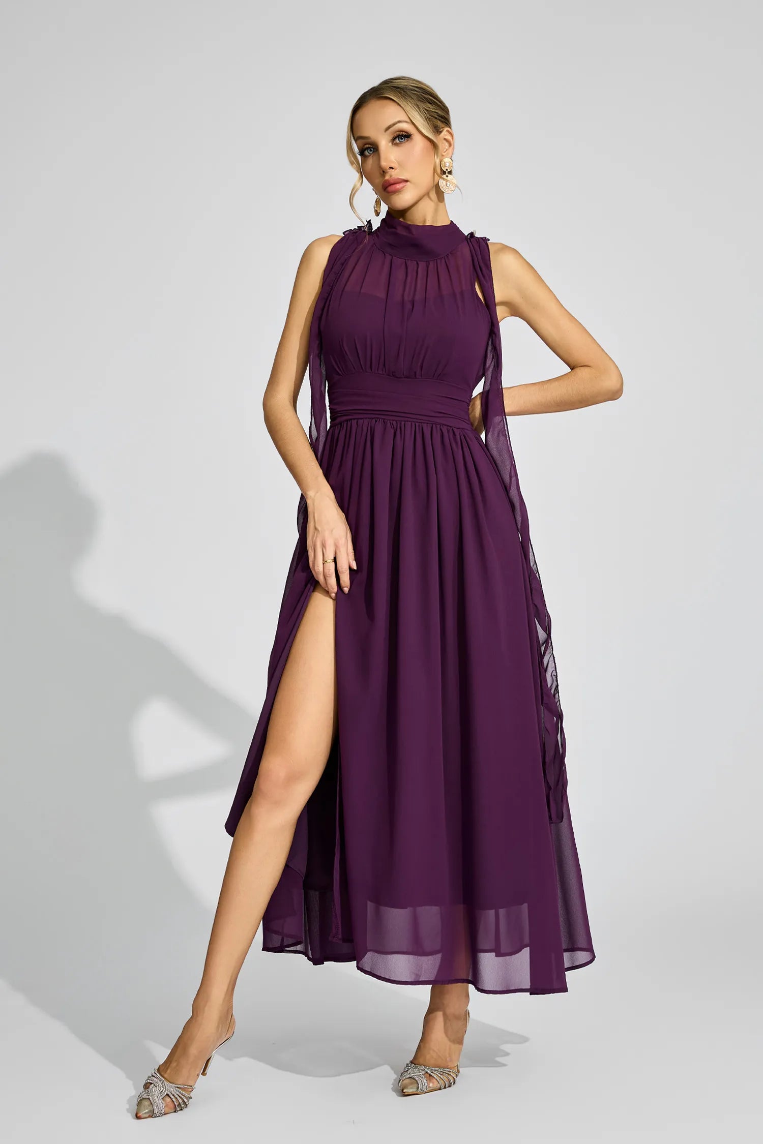 Anouk Mor Halter Maxi Elbise