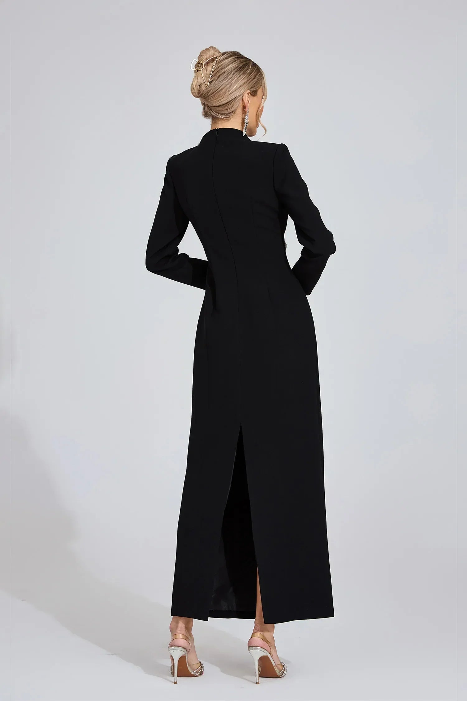 Noctira Siyah Elmas Maxi Elbise