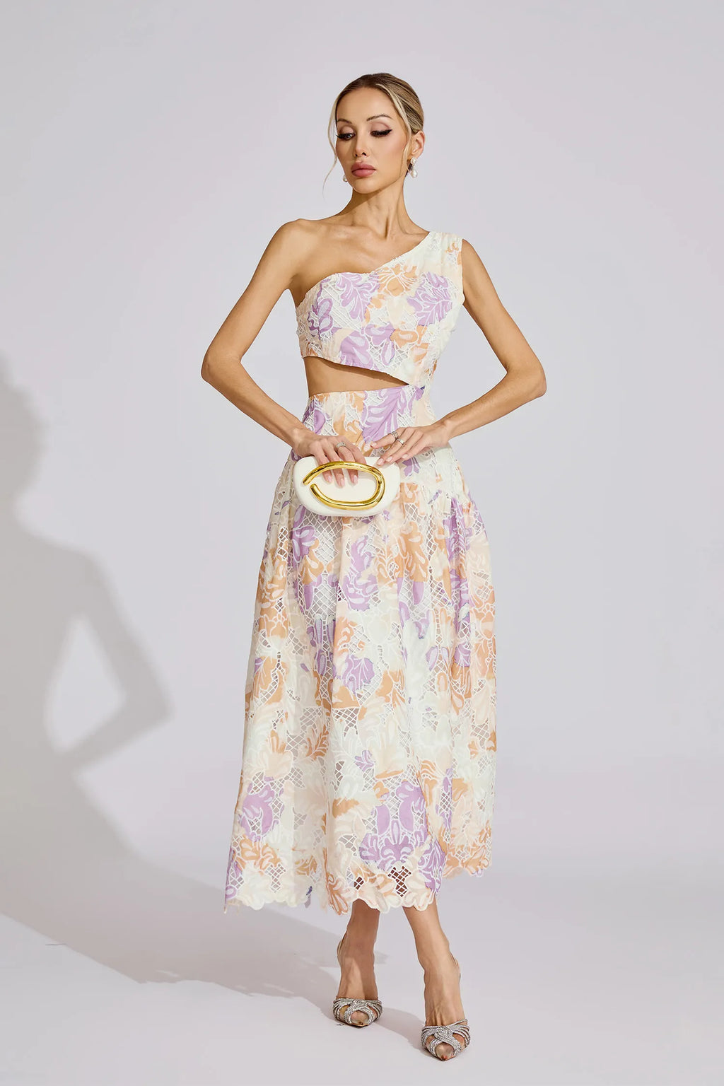 Taislyn Sarı Off-Shoulder Maxi Elbise