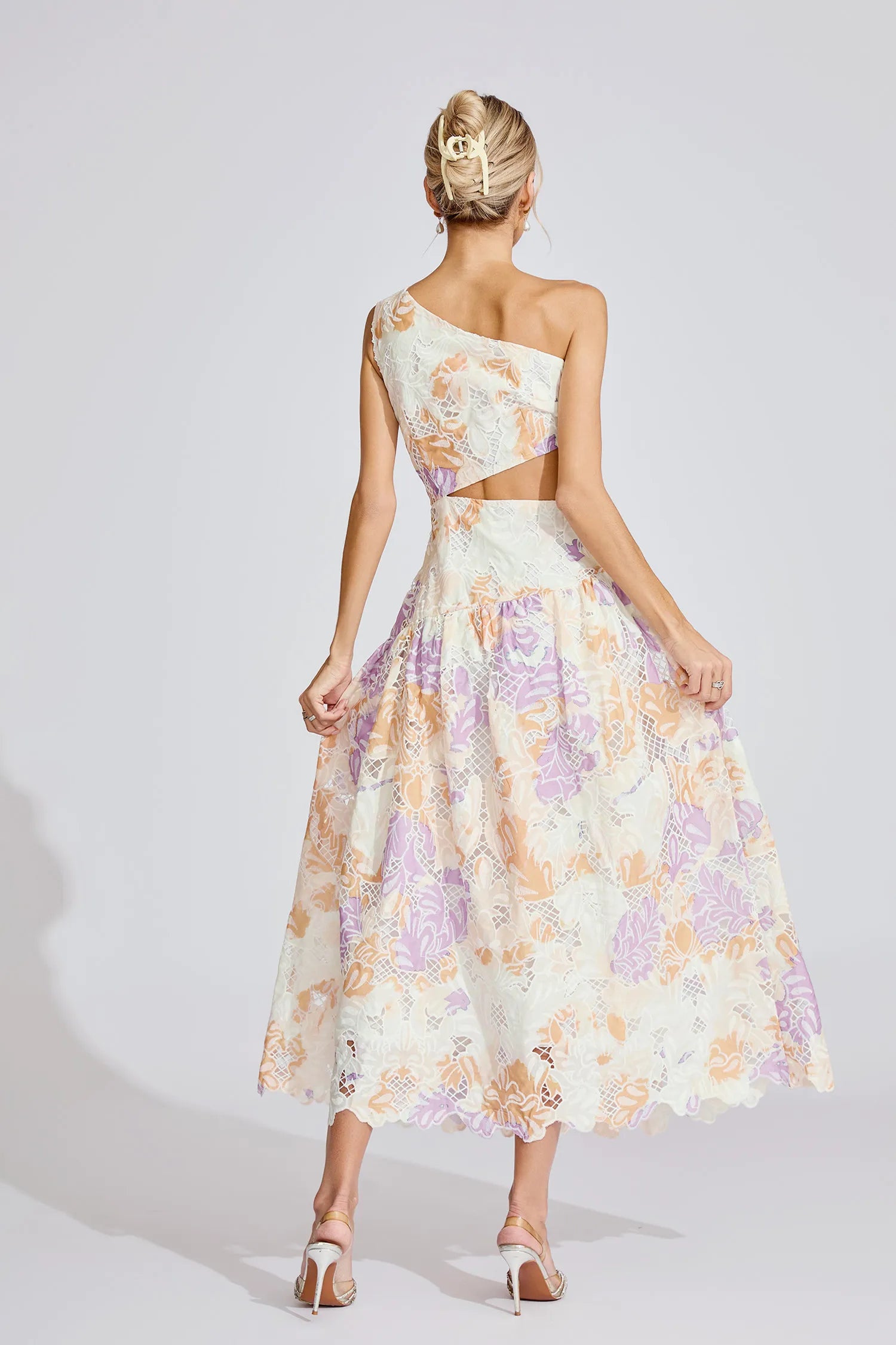Taislyn Sarı Off-Shoulder Maxi Elbise