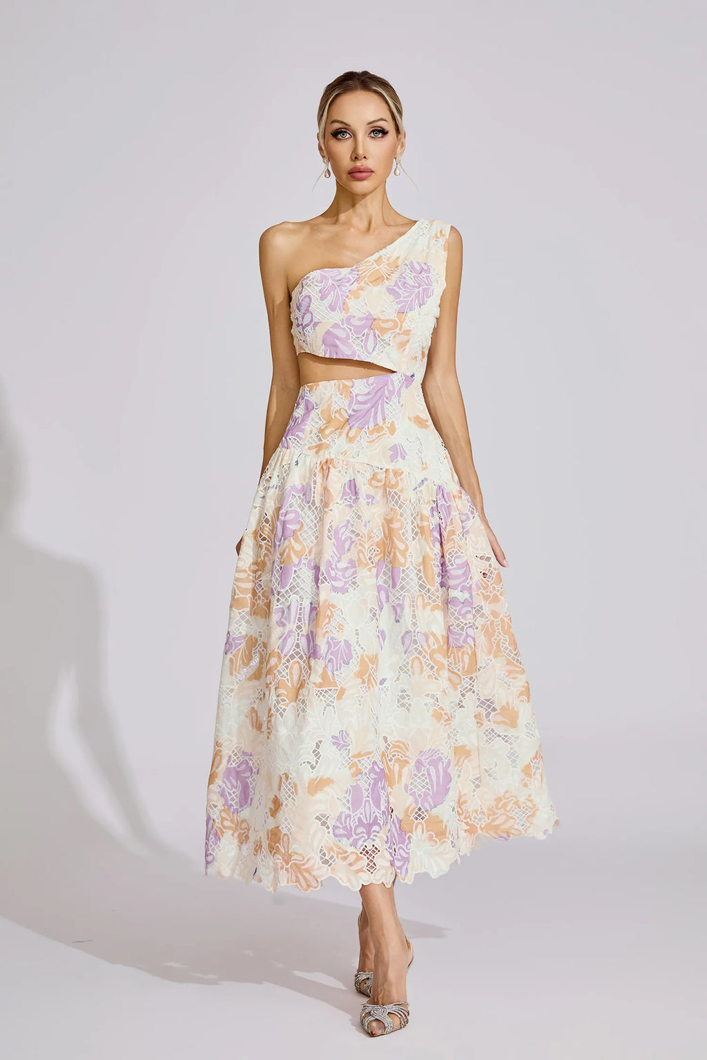 Taislyn Sarı Off-Shoulder Maxi Elbise