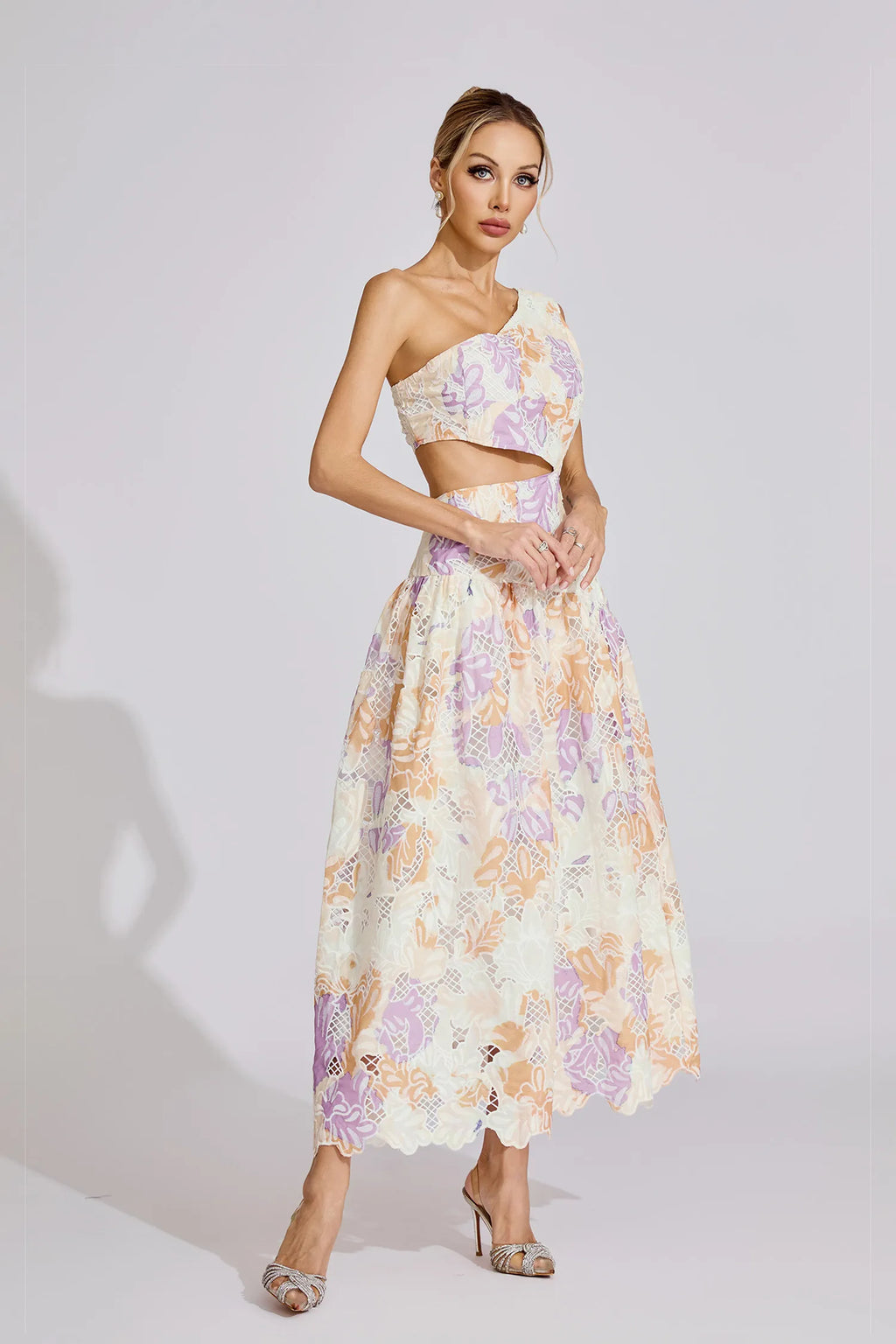 Taislyn Sarı Off-Shoulder Maxi Elbise