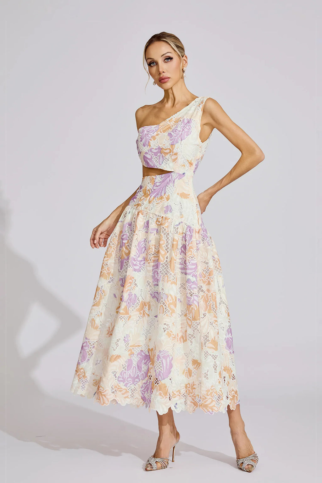 Taislyn Sarı Off-Shoulder Maxi Elbise