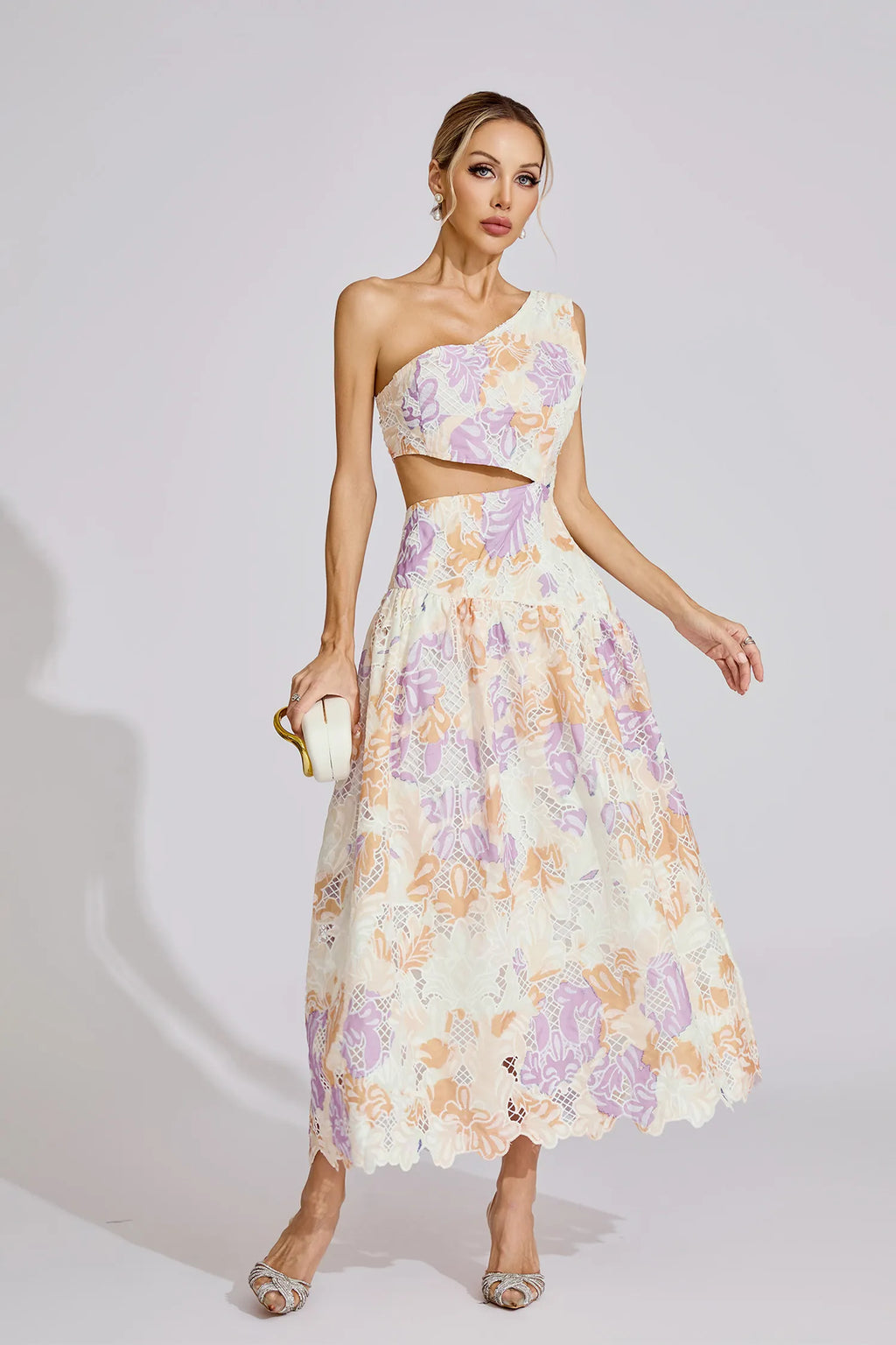 Taislyn Sarı Off-Shoulder Maxi Elbise