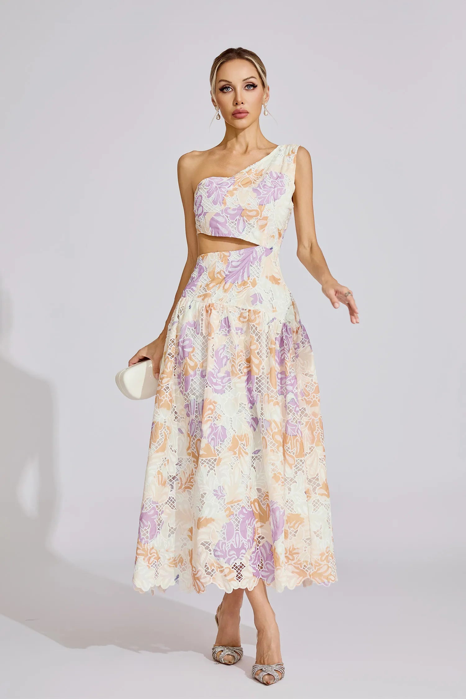 Taislyn Sarı Off-Shoulder Maxi Elbise