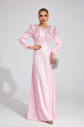 Pauline Pembe Payetli Maxi Elbise