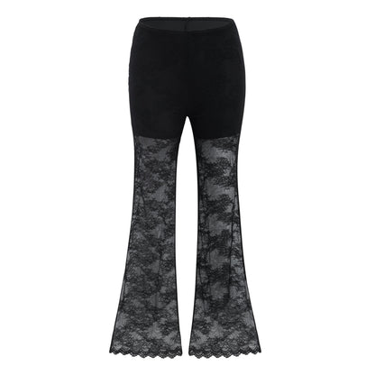 Florbela Dantel Panel Blazer ve Pantolon Takım Siyah