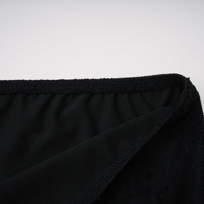 Florbela Dantel Panel Blazer ve Pantolon Takım Siyah