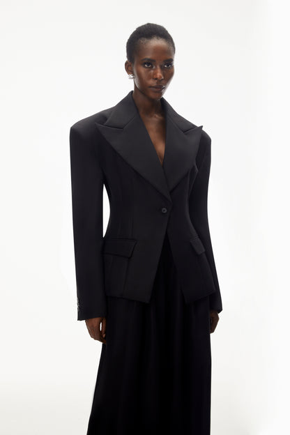 Homa Oversize Blazer ve Pantolon Takım Siyah