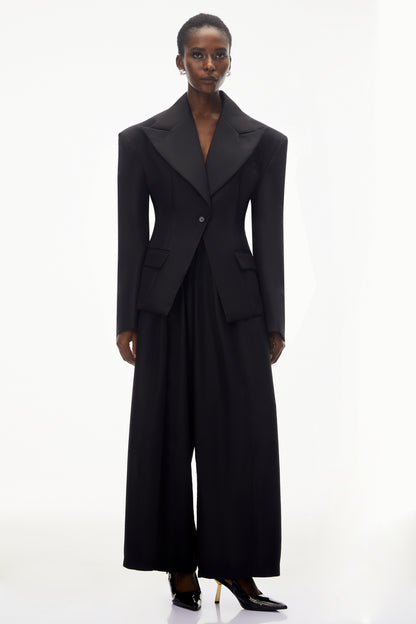 Homa Oversize Blazer ve Pantolon Takım Siyah