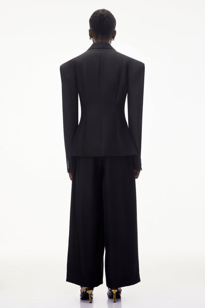 Homa Oversize Blazer ve Pantolon Takım Siyah