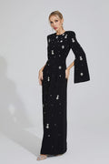 Vayla Siyah Elmas Maxi Elbise