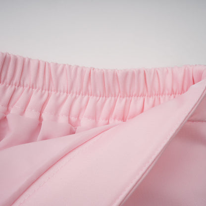 Johanna Bağlama Detaylı Bluz ve Etek Takım Pembe