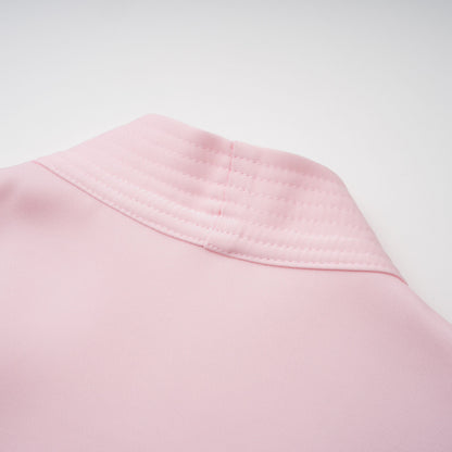 Johanna Bağlama Detaylı Bluz ve Etek Takım Pembe