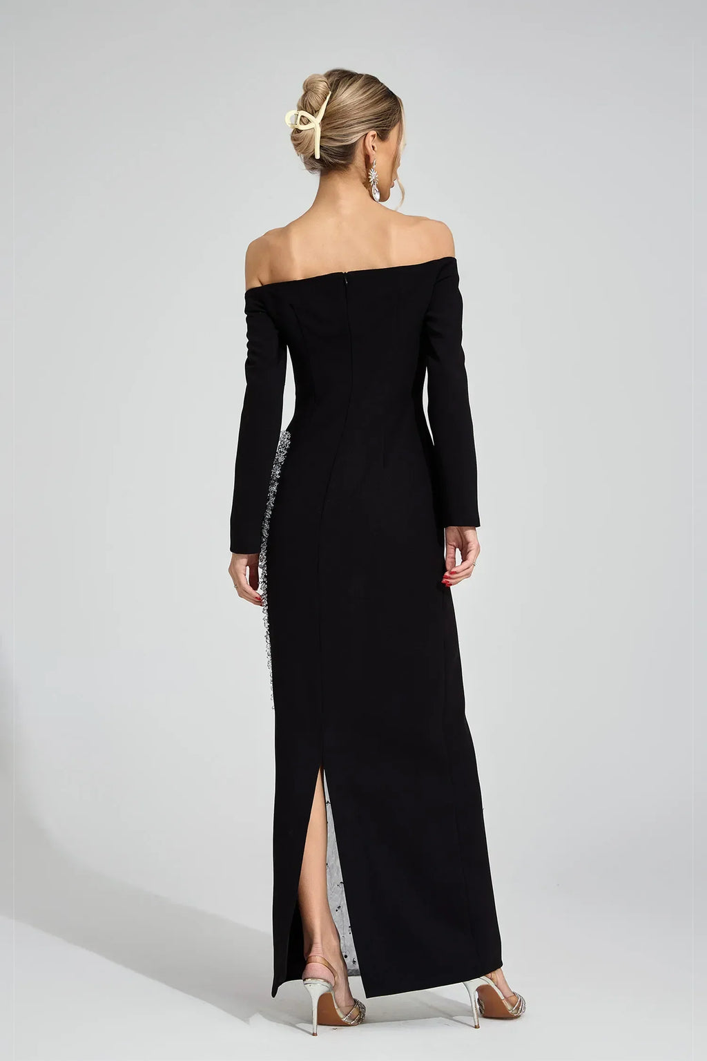 Artemis Siyah Elmas Maxi Elbise