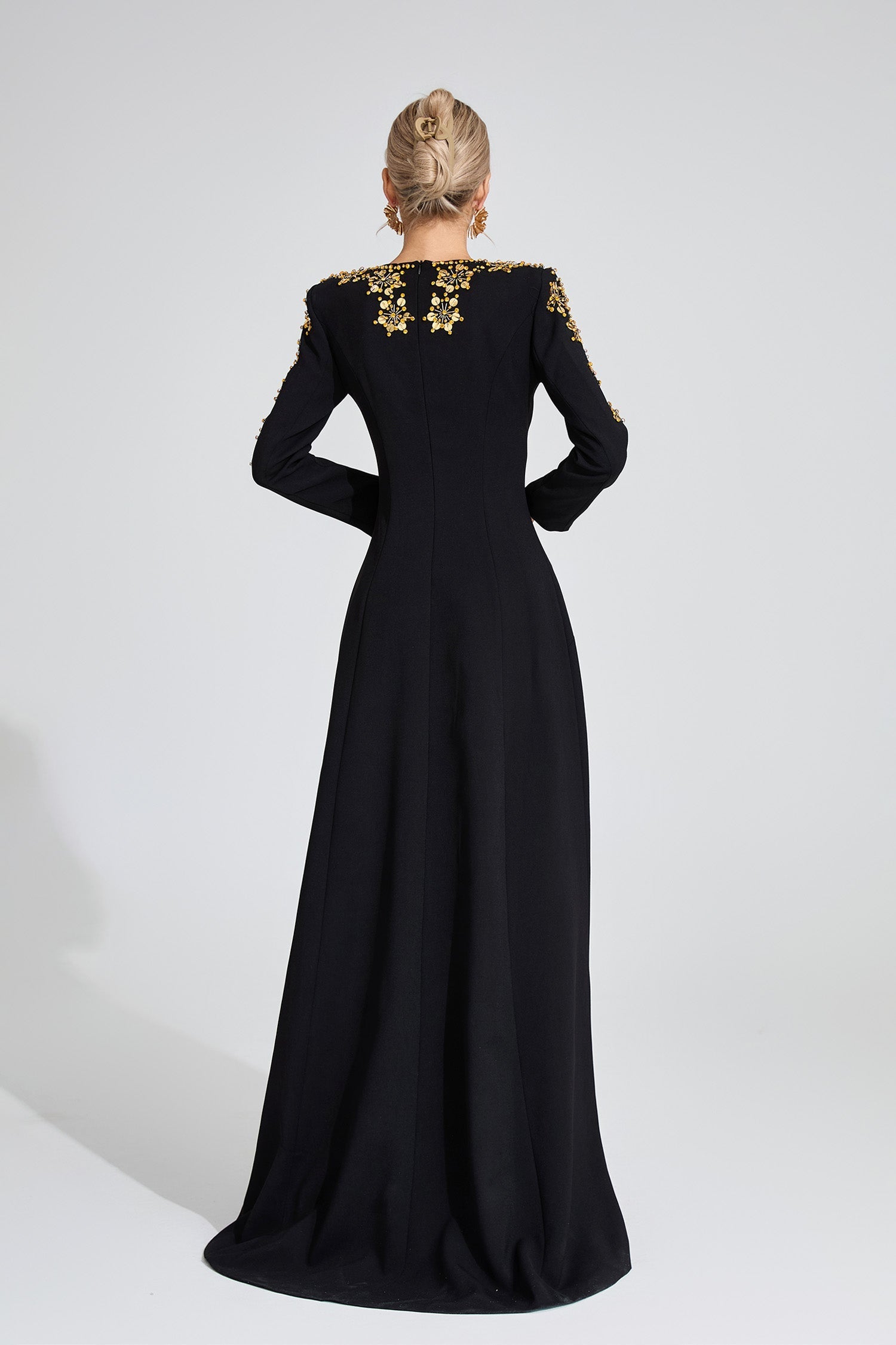 Lucinda Siyah Elmas Maxi Elbise
