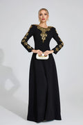 Elowen Siyah Elmas Maxi Elbise