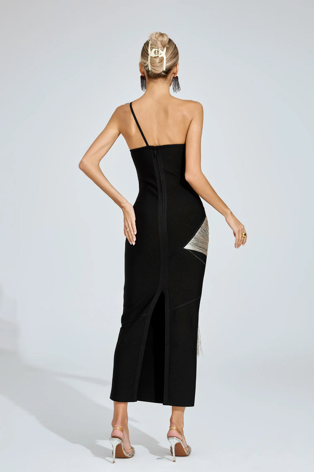 Aroha One - Omuz Bandaj Maxi Elbise