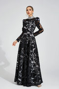 Philippa Siyah Elmas Maxi Elbise