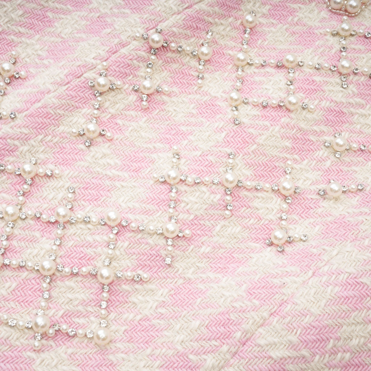 Capucine İncili Mini Elbise Pembe