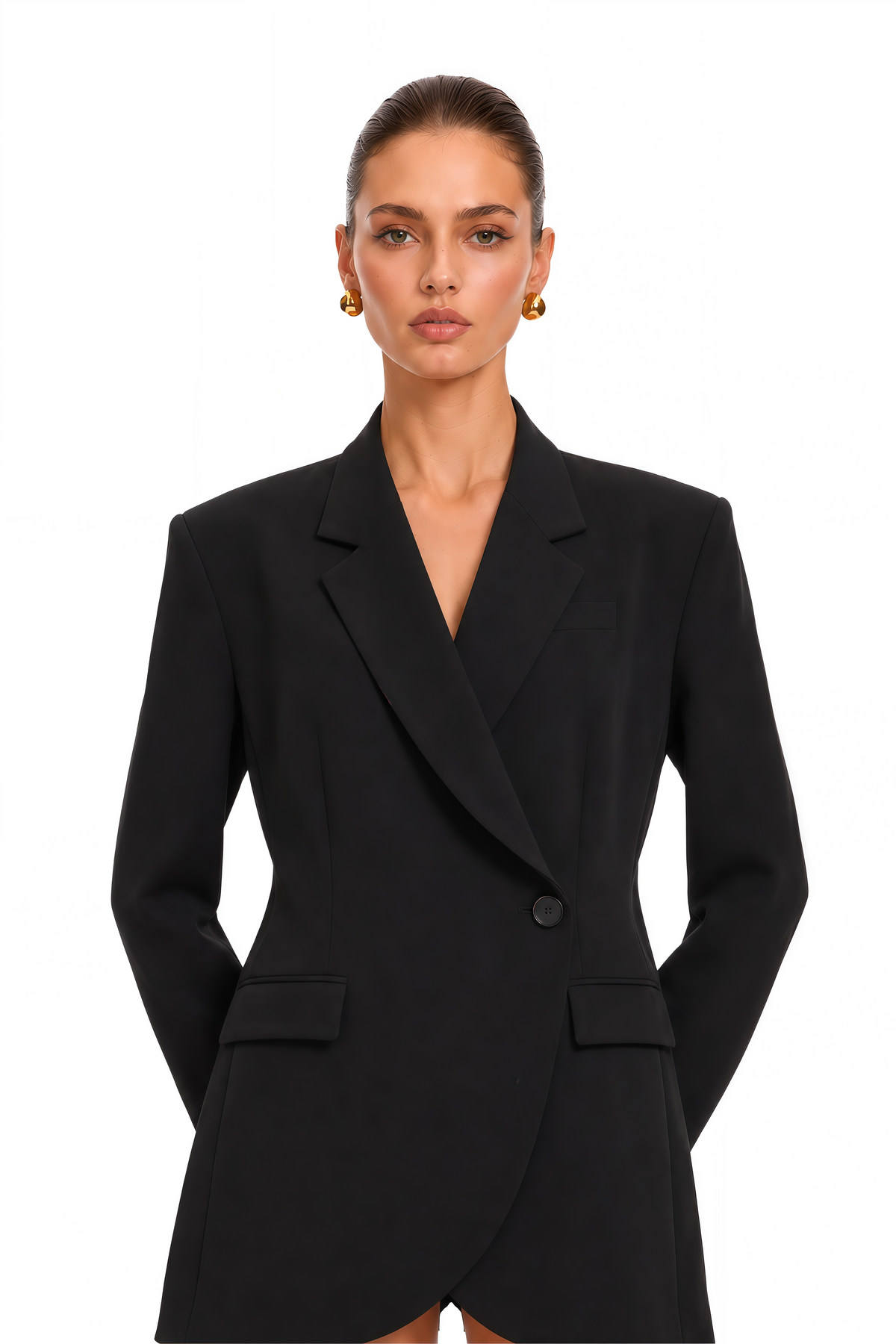 Seyran Yapısal Blazer Mini Elbise Siyah