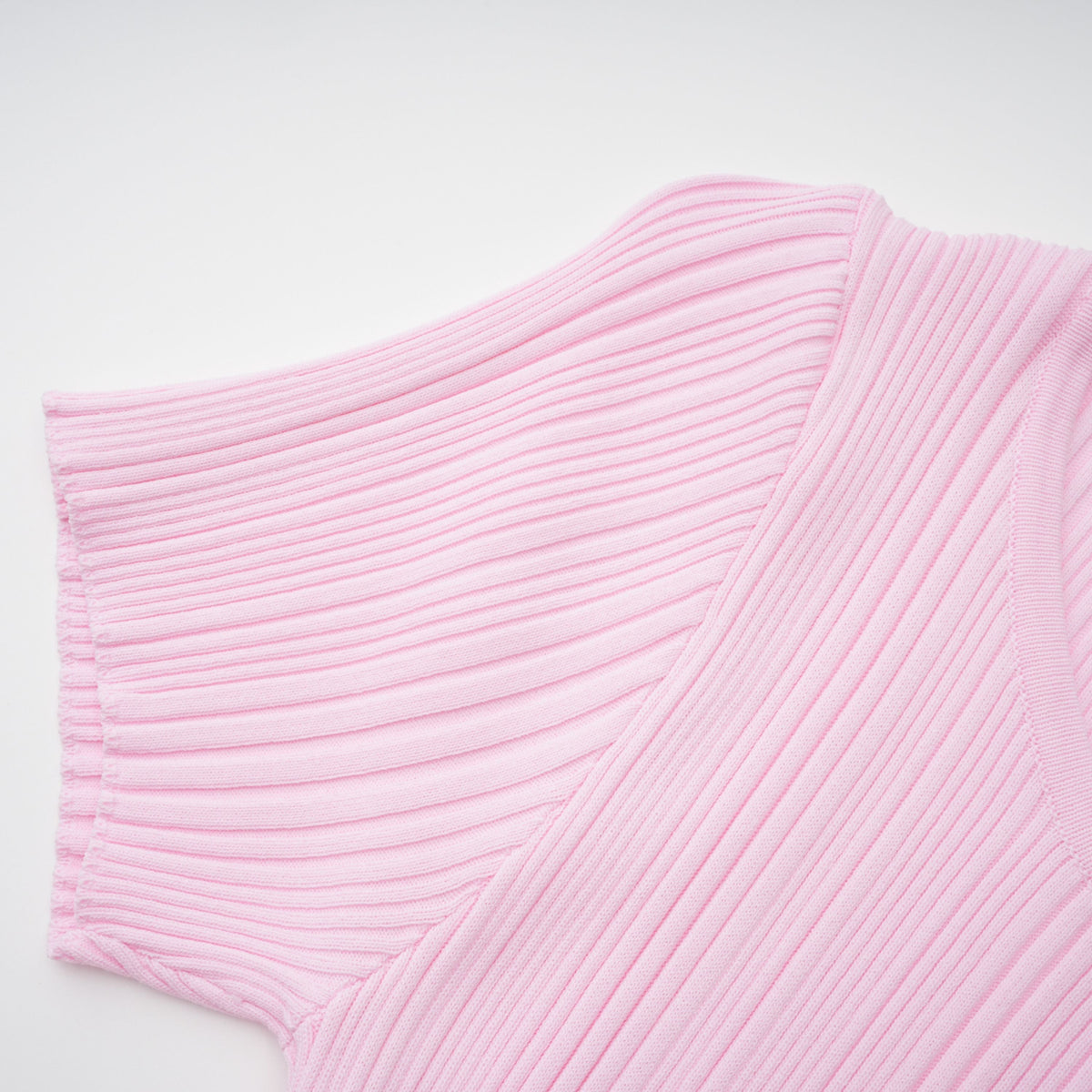 Thalya Dantel Detaylı Örme Midi Elbise Pembe