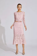 Renée Pembe Elmas Nakışlı İki Parça Takım