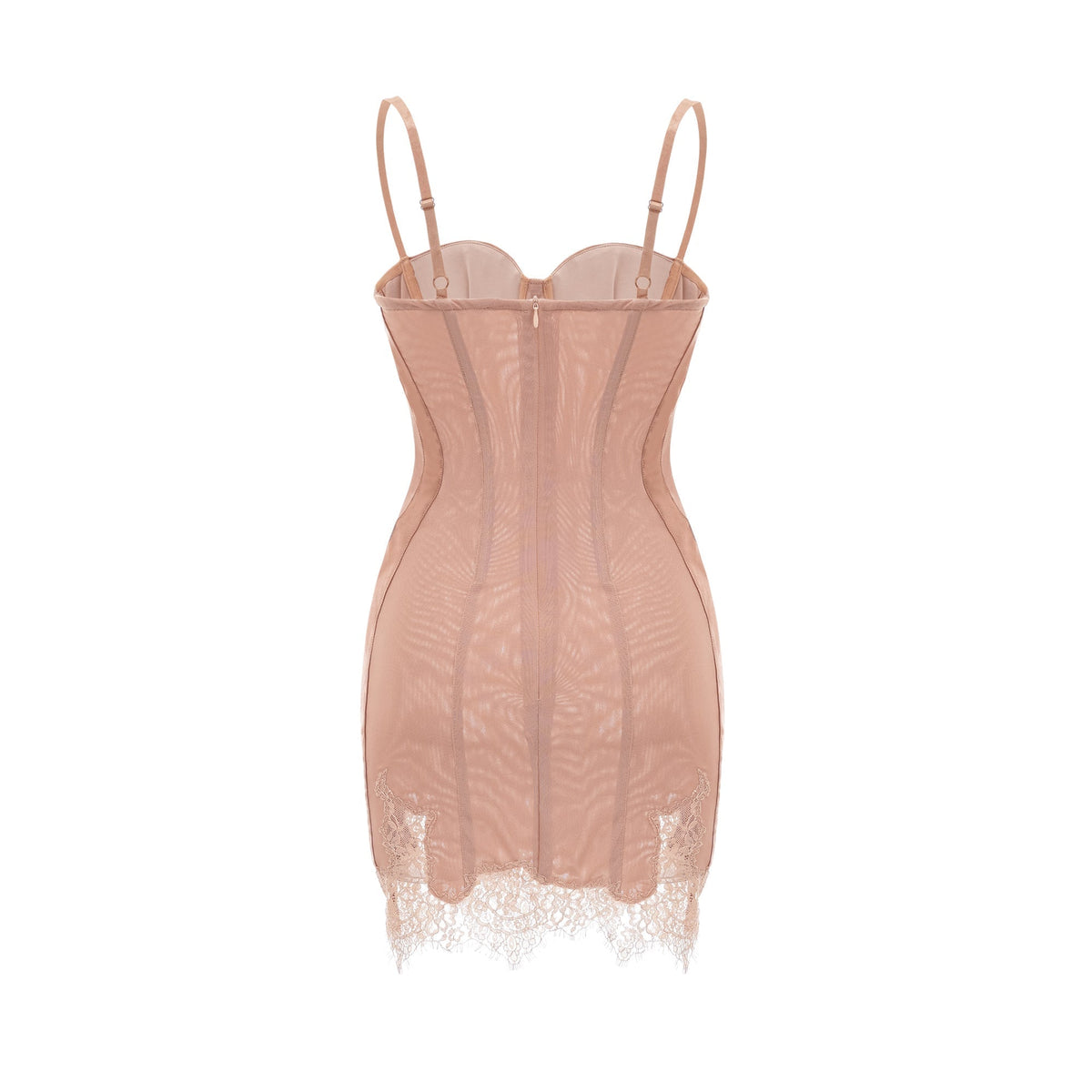 Coline Büstiyer Tarzı Mini Elbise Pembe