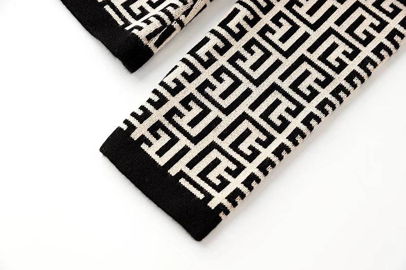 Madison Geometrik Örgü Kazak - Kadın Moda Üstü