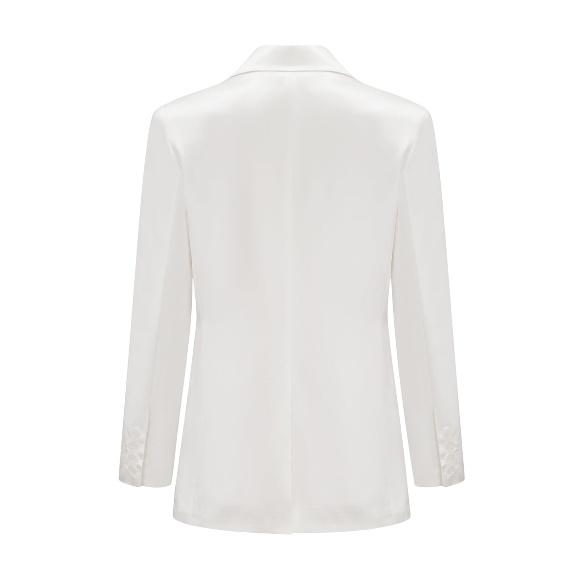 Sylvie Kruvaze İpek Blazer Ceket Beyaz