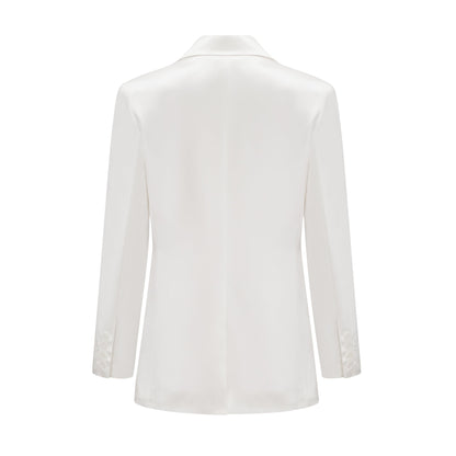 Sylvie Kruvaze İpek Blazer Ceket Beyaz