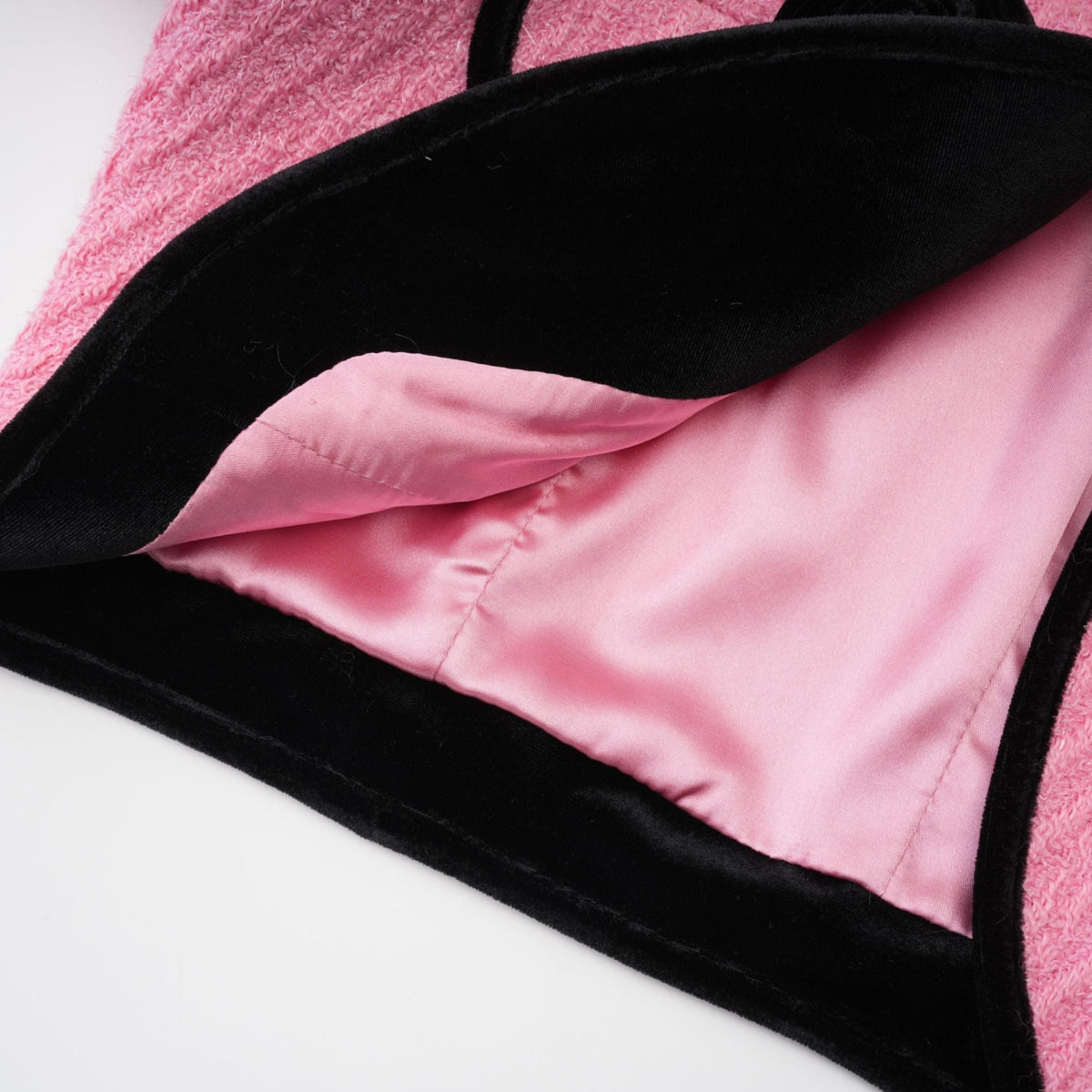 Zéphyrine Tüy ve Çiçek Detaylı Ceket Pantolon Takımı Pembe